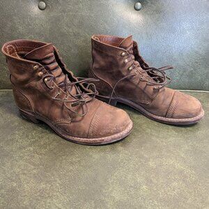 Red Wing Women’s Iron Ranger Boots 3367 — Size 9.5 Brown Leather, Broken-In